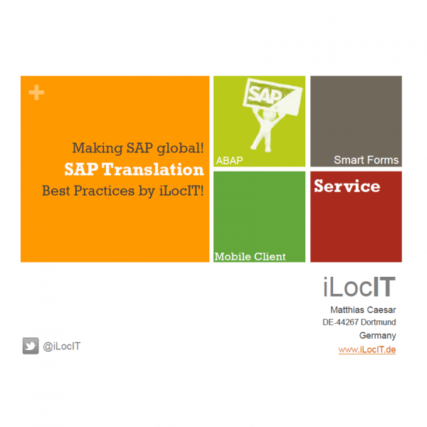 SAP Development for I18n